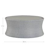Bari N-dura Resin Wicker Outdoor Round Coffee Table