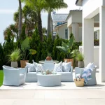 Bari N-dura Resin Wicker Outdoor Round Coffee Table - Image 10