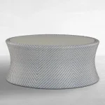 Bari N-dura Resin Wicker Outdoor Round Coffee Table - Image 12