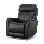 View Ocean Leather Power Swivel Recliner with Power Headrest - Image 6