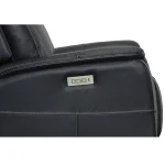 View Ocean Leather Power Swivel Recliner with Power Headrest - Image 9