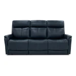 View Leather Power Reclining Sofa with Console, Power Headests & Lumbar - Image 3
