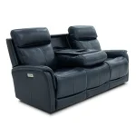 View Leather Power Reclining Sofa with Console, Power Headests & Lumbar - Image 7