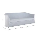 Bari N-dura Resin Wicker Outdoor Sofa - Image 12