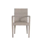 Bari N-dura Resin Wicker Stacking Arm Chair - Image 5