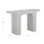 Cavi Cast Stone Console Table - Image 9