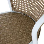 Havana Cane N-dura Resin Wicker Small Barstool - Image 5