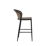 Havana Cane N-dura Resin Wicker Small Barstool - Image 17