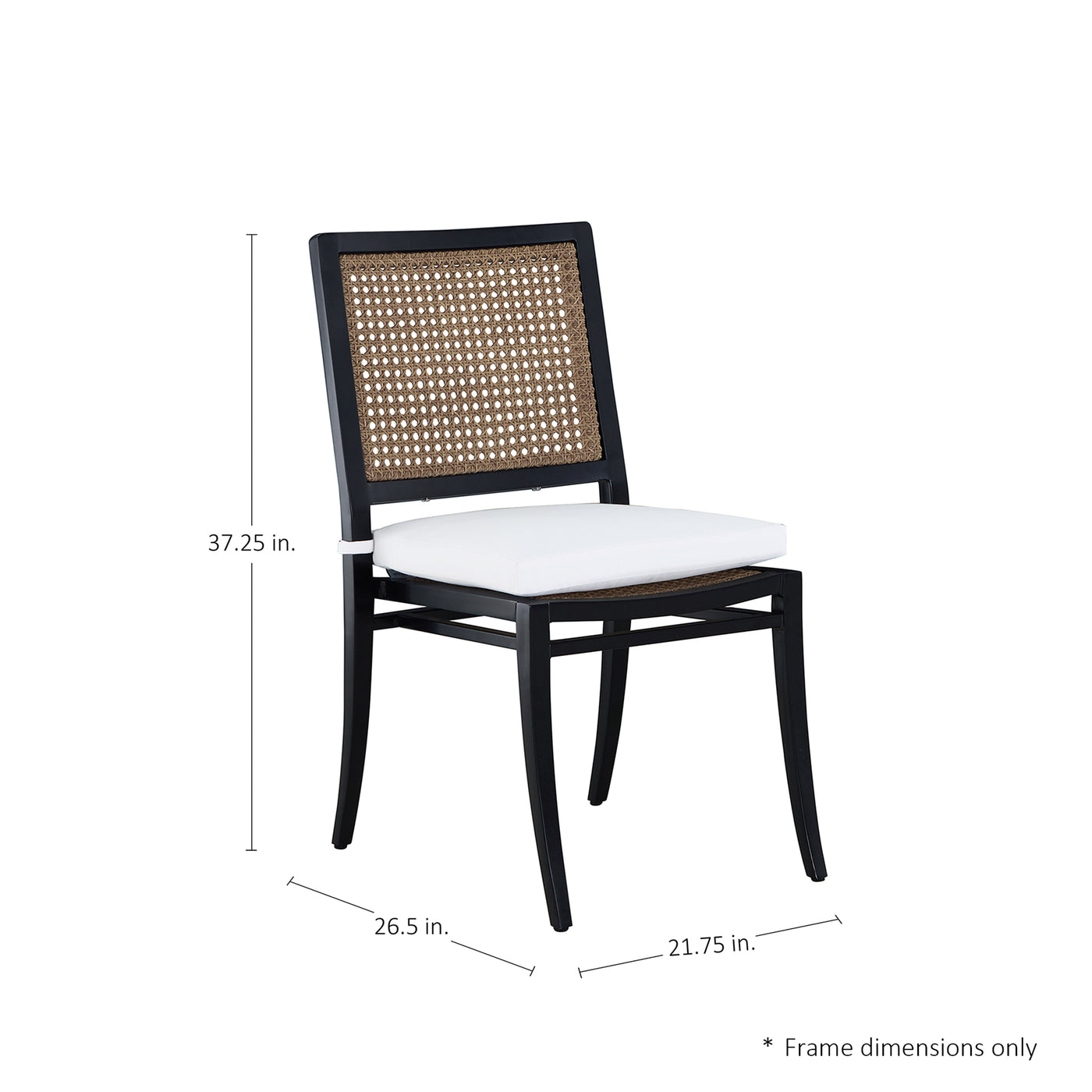 Bermuda Aluminum And Cane Arm Chair