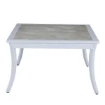 Bermuda Aluminum With Porcelain Top Rectangle Coffee Table - Image 11