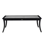 Bermuda Aluminum With Porcelain Top Rectangle Coffee Table - Image 7
