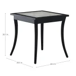 Bermuda Aluminum With Porcelain Top Square End Table - Image 10