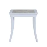 Bermuda Aluminum With Porcelain Top Square End Table - Image 14