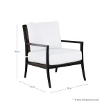 Bermuda Aluminum And Cane Lounge - Image 7