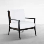 Bermuda Aluminum And Cane Lounge - Image 4