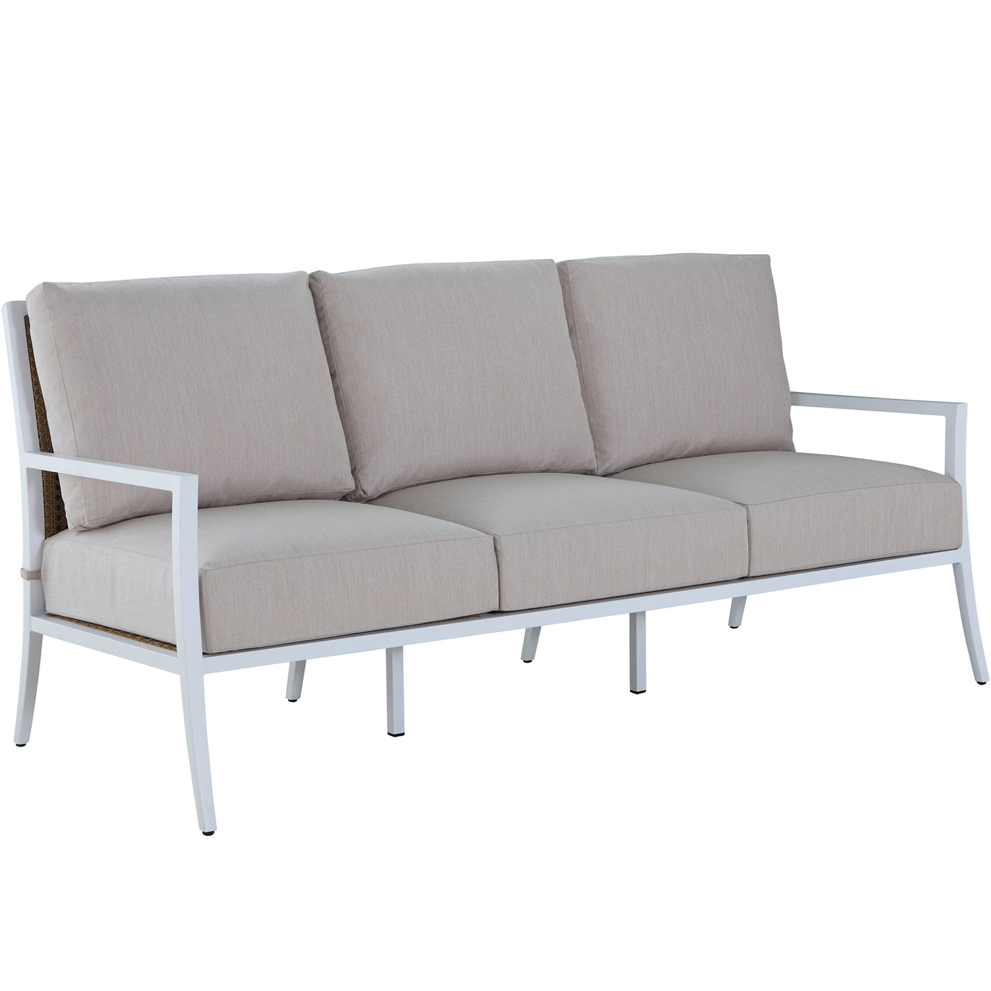 Bermuda Aluminum And Cane Sofa