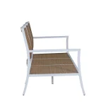Bermuda Aluminum And Cane Sofa - Image 15