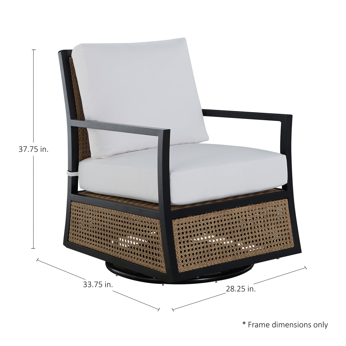 Bermuda Aluminum And Cane Glider Lounge