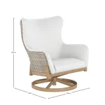 Palma Swivel Rocker Wingback Lounge