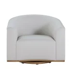 Tahoe Natural Weave Marine Grade Vinyl Swivel Lounge Chair - Image 6