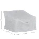 Low Back Lounge Chair Cover