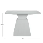 Fisher Cast Stone Square Table - Image 5