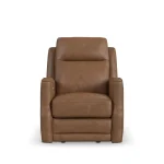 Maxwell Cedar Leather Power Gliding Recliner with Power Headrest and Lumbar - Image 4