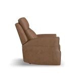 Maxwell Cedar Leather Power Gliding Recliner with Power Headrest and Lumbar - Image 5