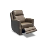Maxwell Cedar Leather Power Gliding Recliner with Power Headrest and Lumbar - Image 7
