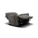 Carter Smoke Fabric Power Rocking Recliner with Power Headrest, Lumbar, Heat & Massage - Image 11