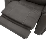 Carter Smoke Fabric Power Rocking Recliner with Power Headrest, Lumbar, Heat & Massage - Image 15