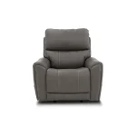 Carter Smoke Fabric Power Rocking Recliner with Power Headrest, Lumbar, Heat & Massage - Image 3
