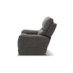 Carter Smoke Fabric Power Rocking Recliner with Power Headrest, Lumbar, Heat & Massage - Image 7