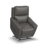 Carter Smoke Fabric Power Lift Recliner with Power Headrest, Lumbar, Heat & Massage - Image 6