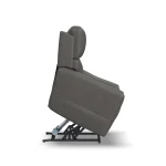 Carter Smoke Fabric Power Lift Recliner with Power Headrest, Lumbar, Heat & Massage - Image 7