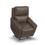 Carter Cappuccino Fabric Power Lift Recliner with Power Headrest, Lumbar, Heat & Massage - Image 5