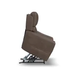 Carter Cappuccino Fabric Power Lift Recliner with Power Headrest, Lumbar, Heat & Massage - Image 6