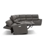 Carter Smoke Fabric Power Reclining Sectional with Power Headrests & Lumbar - Image 12
