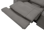 Carter Smoke Fabric Power Reclining Sectional with Power Headrests & Lumbar - Image 8
