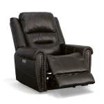 Oscar Molasses Fabric Power Recliner with Power Headrest - Image 6