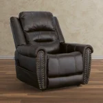 Oscar Molasses Fabric Power Lift Recliner with Right-Hand Control & Power Headrest - Image 6