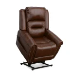 Oscar Pumpernickel Fabric Power Lift Recliner with Right-Hand Control & Power Headrest - Image 5
