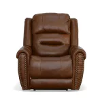 Oscar Grizzly Leather Power Recliner with Power Headrest - Image 3