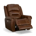 Oscar Grizzly Leather Power Recliner with Power Headrest - Image 6