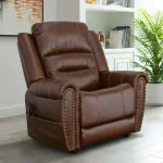 Oscar Grizzly Leather Power Lift Recliner with Right-Hand Control & Power Headrest - Image 3