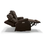 Clive Clove Fabric Power Reclining Loveseat with Power Headrests & Lumbar - Image 9