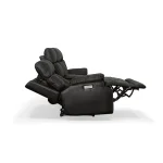 Clive Peppercorn Fabric Power Reclining Loveseat with Console, Power Headrests & Lumbar - Image 8