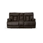 Clive Clove Fabric Power Reclining Loveseat with Console, Power Headrests & Lumbar - Image 3