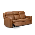 Wyatt Leather Power Reclining Sofa with Power Headrests & Lumbar - Image 8