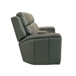 Wyatt Leather Power Reclining Loveseat with Console & Power Headrests & Lumbar - Image 5